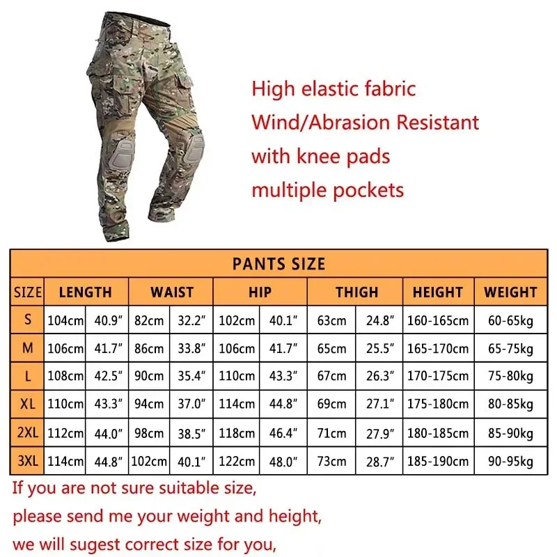 Woodland Gen3 Tactical Sets Combat Uniform G3 Hunting Clothes Camouflage Shirt Cargo Pants Tops Duty Cargo Trouser Men Clothing