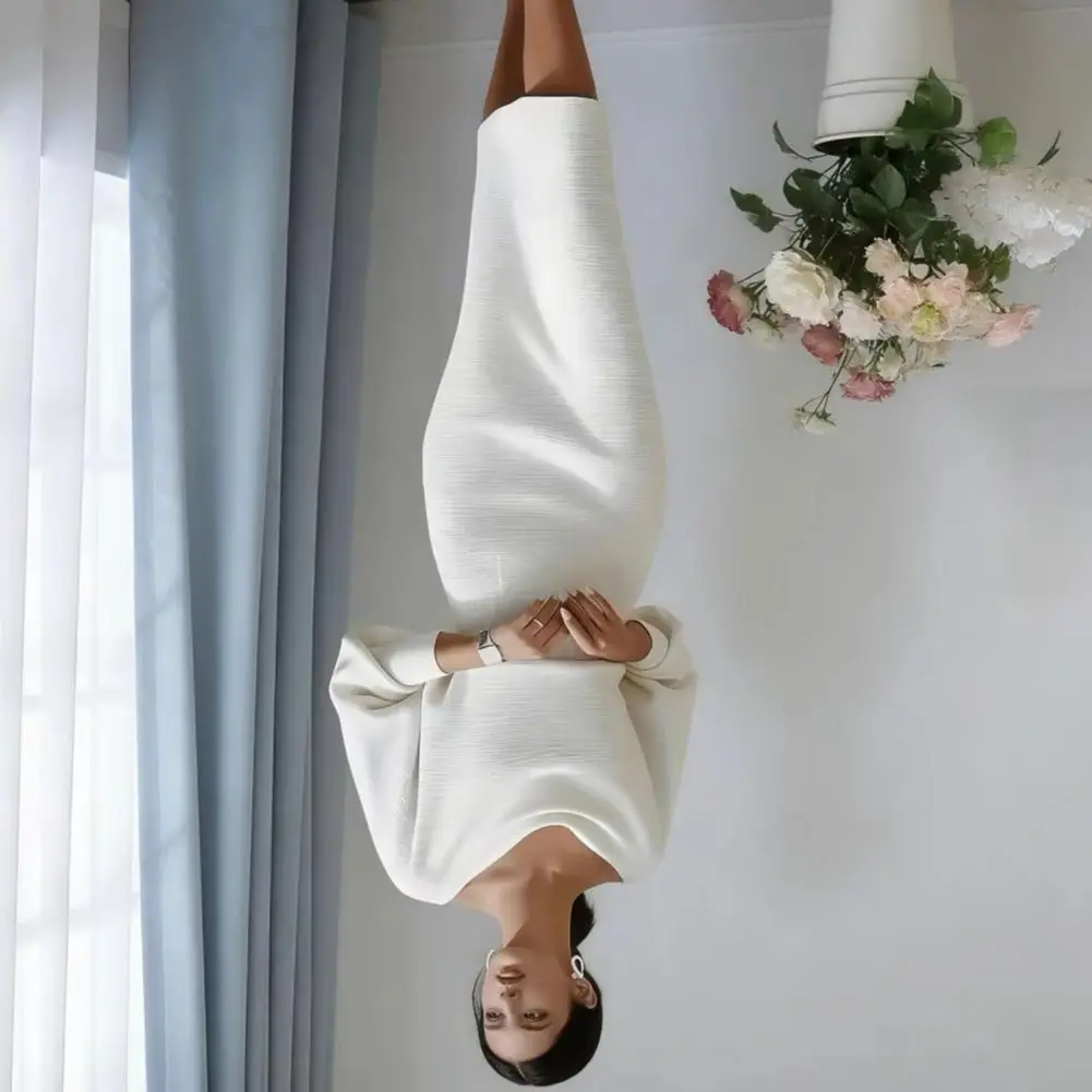 

Women's Office Wear Dress Cowl Neck Bodycon Work Dress 3/4 Batwing Sleeve Office Pencil Dress Formal Party Cocktail Dresses