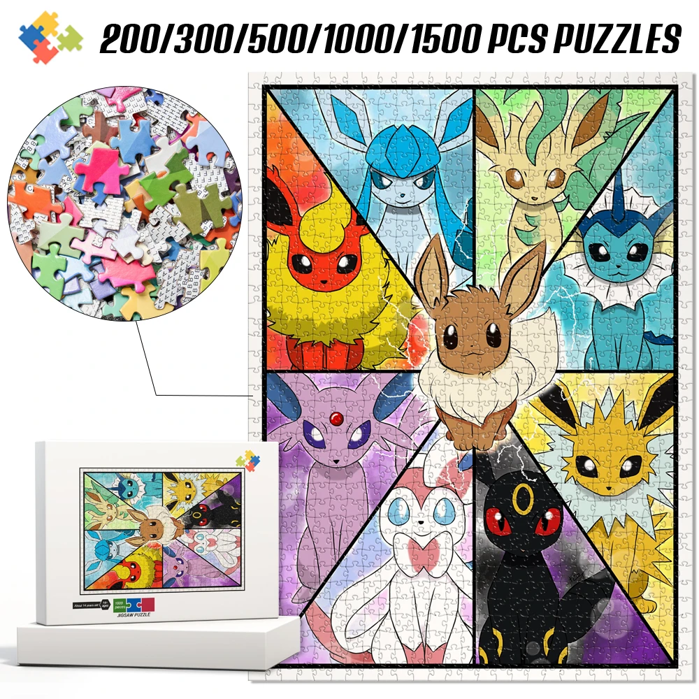 Anime Pokemon Pikachu Jigsaw Puzzle 1000 Pieces Puzzle Game Educational Toy for Kids Kawaii Perfect Gift for Pikachu Enthusiasts