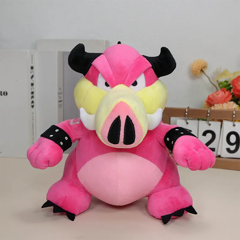 

Super Wonder Midbus Wild Boar Pig Bowser Koopa 9.6 inches Stuffed Animal , Cartoon Game 3D worlds Odyssey Plush Toy Anime Doll