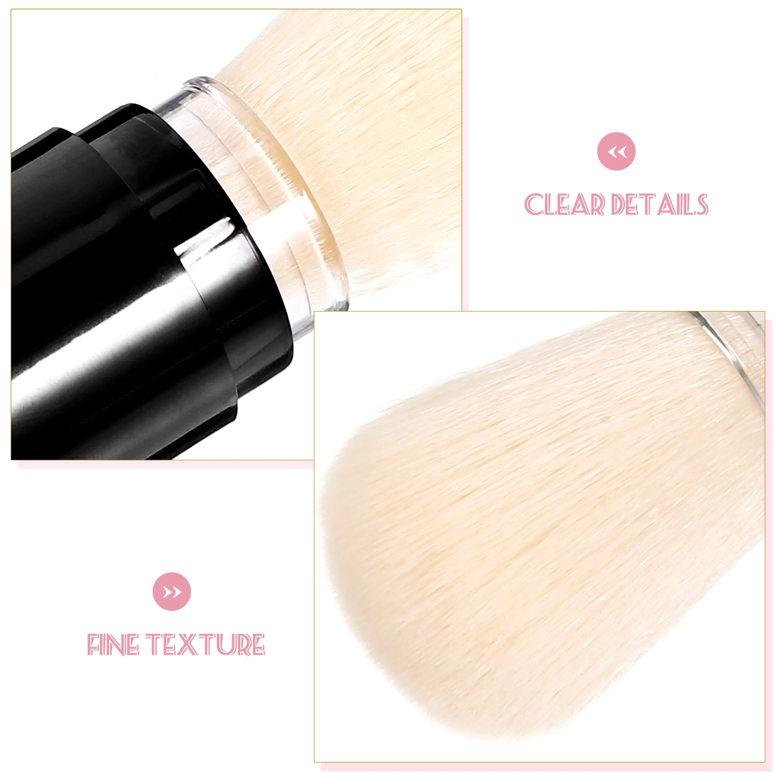 

Press Spray Powder Brush Soft Blush Cheeks Mini Refillable Highlighter PF10 Travel Makeup Brushes Portable Cosmetics Tools
