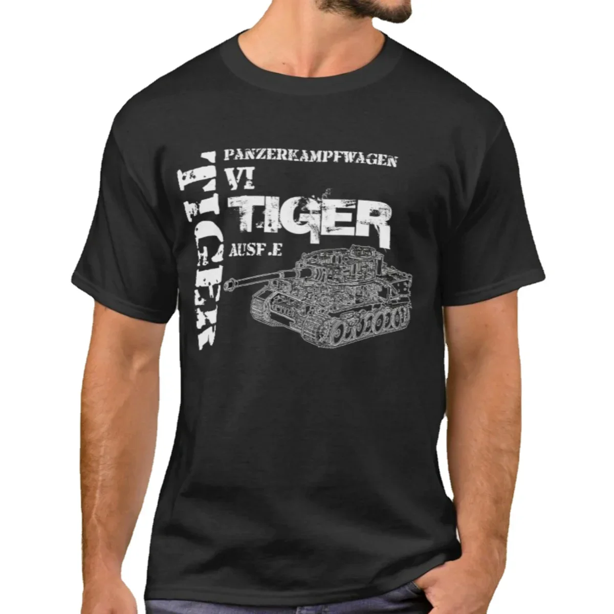 

German Heavy Tank Armour VI Tiger Panzer T-Shirt. Summer Cotton Short Sleeve O-Neck Mens T Shirt New S-3XL