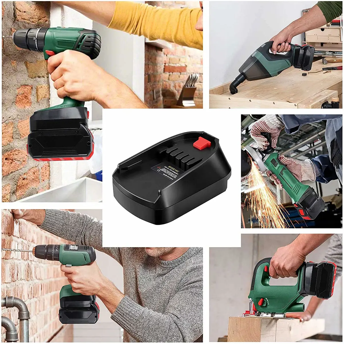 New Battery Adapter Compatible with Bosch 18V GBA Battery Convert to PBA Battery Electrical Power Tool Replace All Power Tool