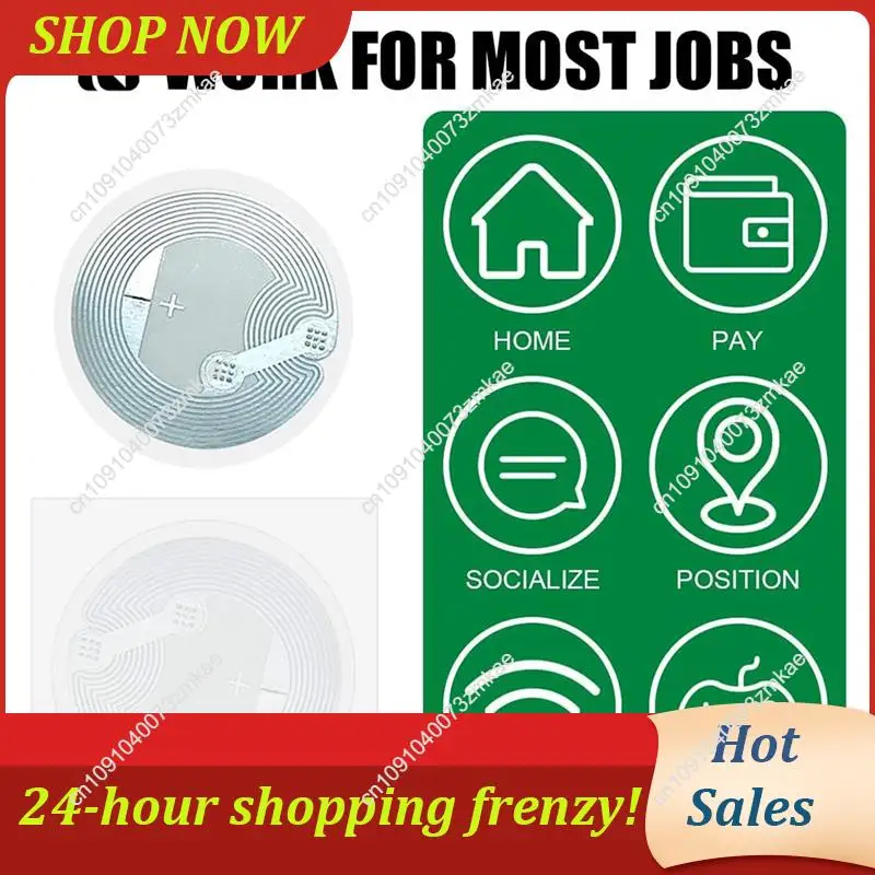 Daily Sale 50Pcs NFC Stickers Chip NFC Cards Compatible With Tagmo And NFC Enabled Mobile Phones Devices