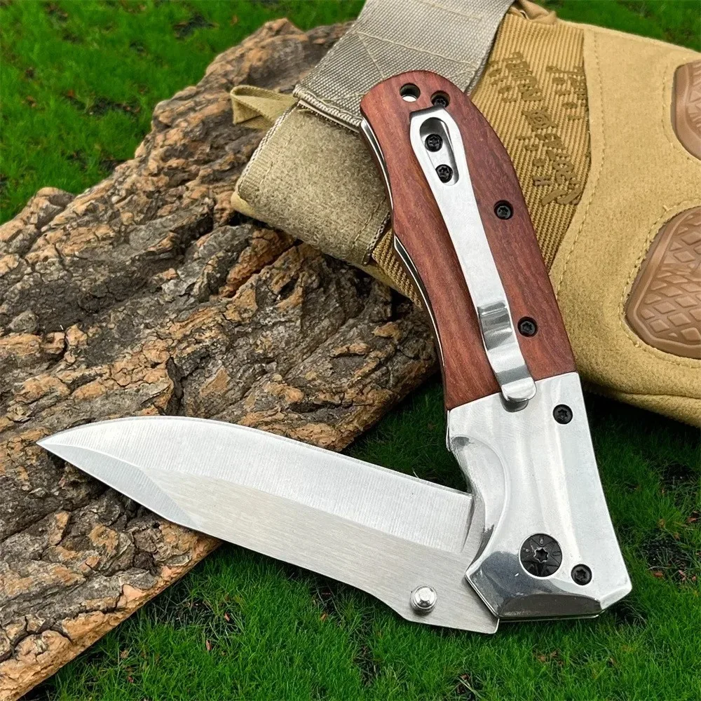 Aço inoxidável bn da51 bolso faca dobrável edc ao ar livre portátil faca de acampamento caça sobrevivência faca utilitária 55cr13mov lâmina