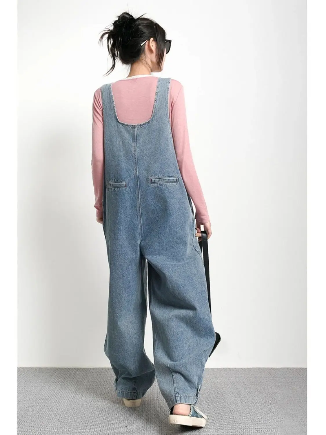 Tute da donna estive casual Tute asimmetriche monocromatiche senza vita Pantaloni concisi di qualità Rilassati con frange oblique Feminino leggero