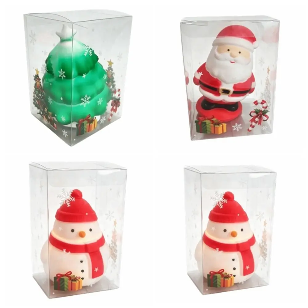 Soft Christmas Squishy Santa Claus Comfortable Slow Rising Squishy Snowman Xmas Tree Sensory Stress Fidget Home Decoration