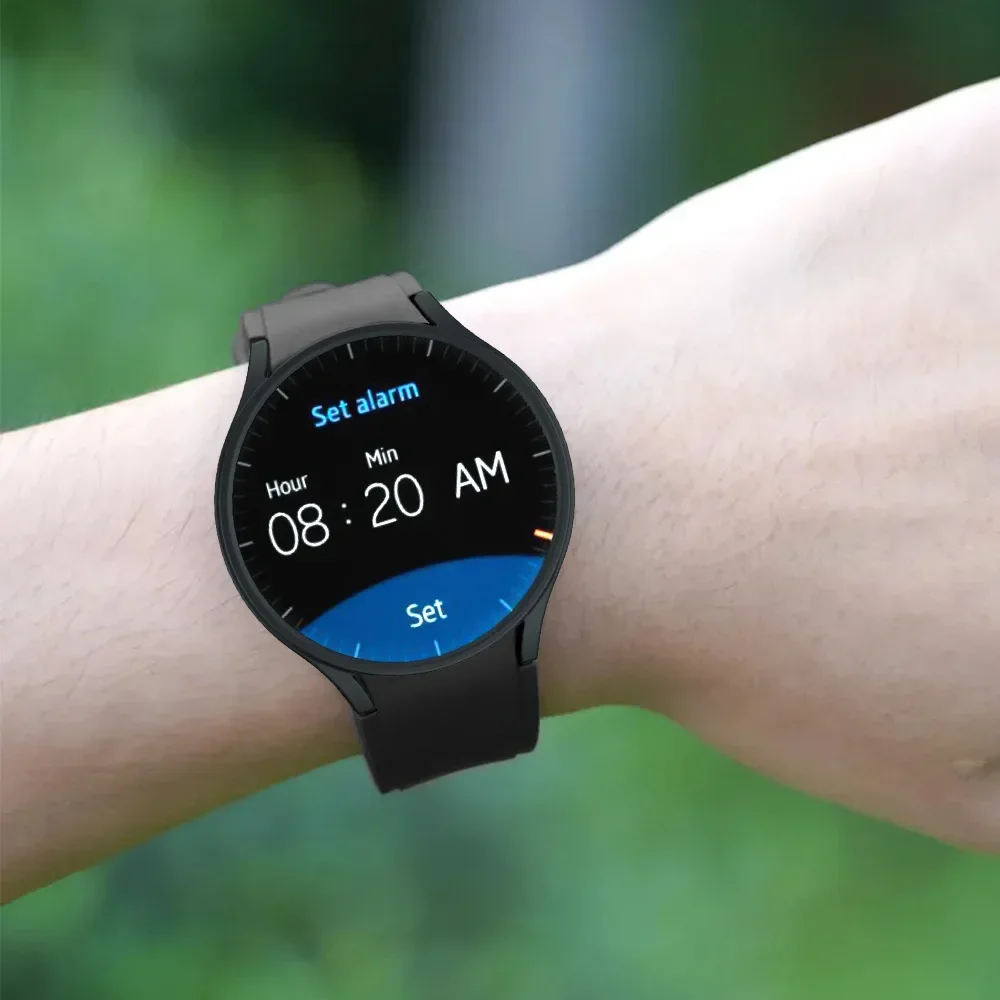 Capa de relógio protetora para Samsung Galaxy Watch, PC oco, Anti Drop Shell, Half Pack, 40mm, 44mm