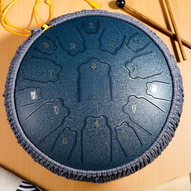 طبلة أثيري ننسى القلق الصلب اللسان طبل قرع أداة اللون فارغة طبل اليد القرص