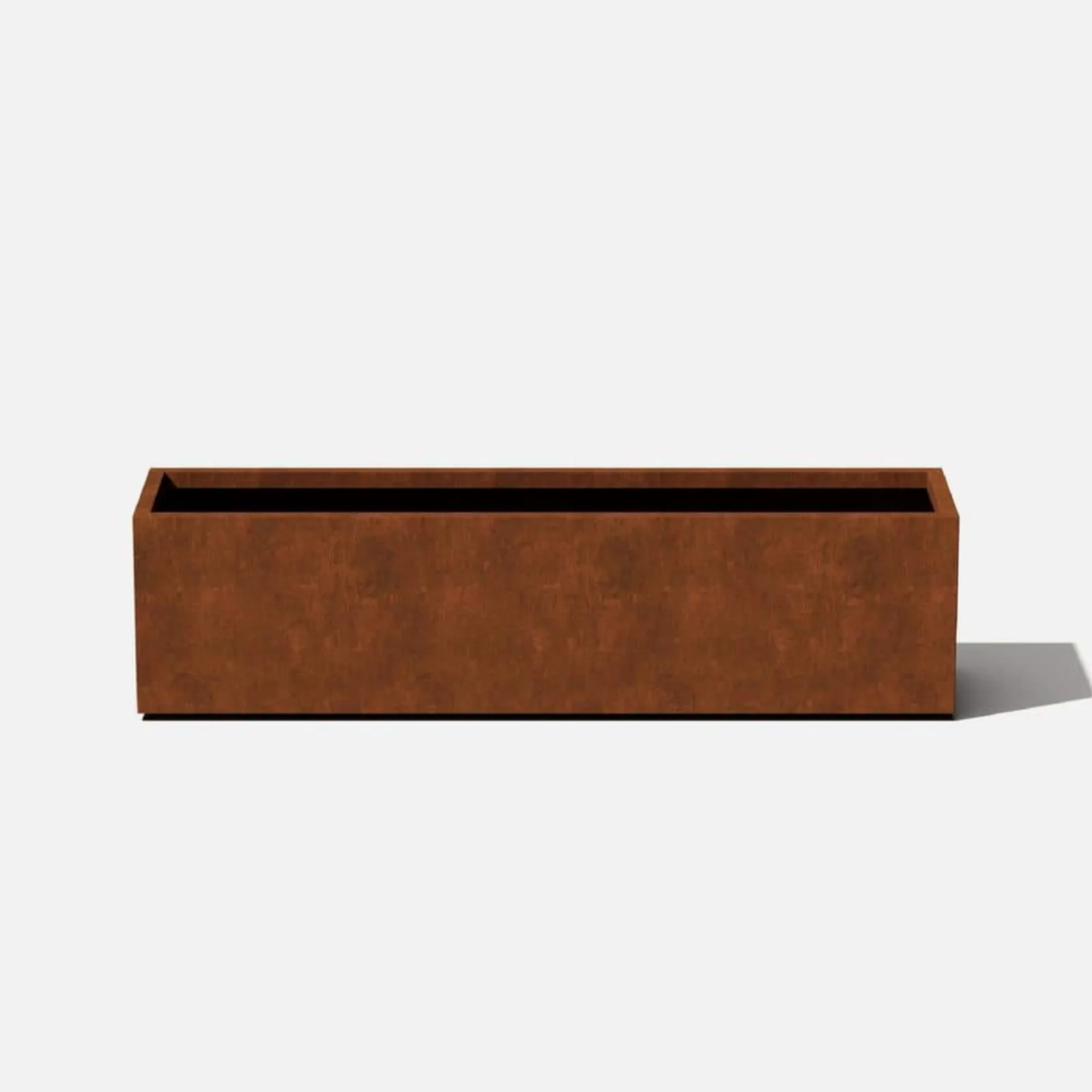 

US Trough 36 in. Rust Corten Steel Metal Window Box Planter