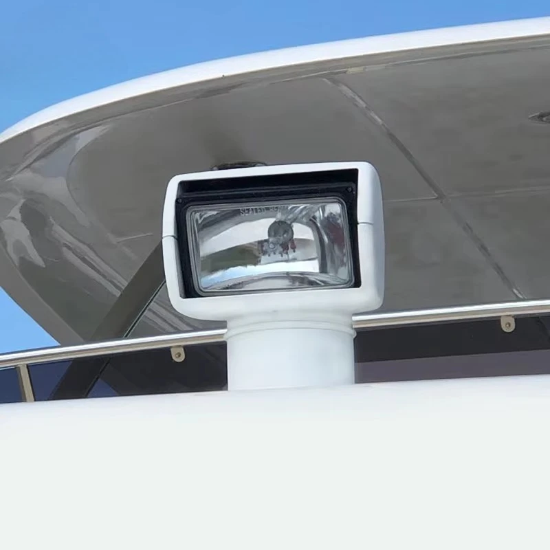 Genuine Marine Waterproof Surface Mounting Rotate Ship Boat Search Light With Controller Panel for Yacht