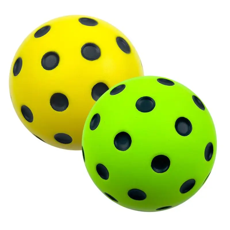 

1PC Silent Pickleball indoor entertainment Silent practice ball PU foam high bounce resistance not disturbing people