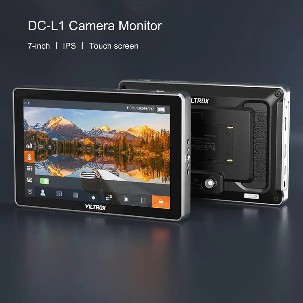 Viltrox DC-L1 7 Inch 600nit 4K 60Hz HD Input/Output Monitor For Photography Vlogging Filmmaking TV Creating Touch Screen Monitor