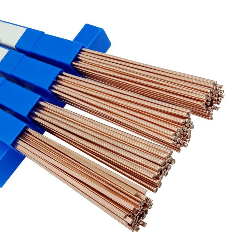 1.0/2.0mm*500mm Phosphorus Copper Electrode Welding Rod Brass Welding Wire Bronze Electrode Soldering Rod No Need Solder Powder