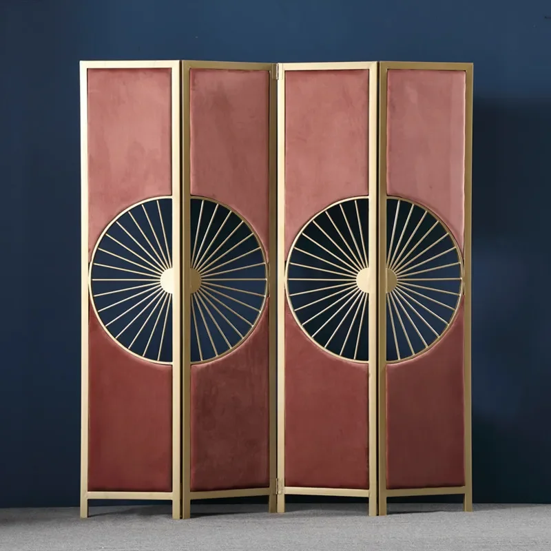 European Style Folding Screen for Small Apartment Entrance Living Room Dining Room Decorative Movable Partition Wall Divider