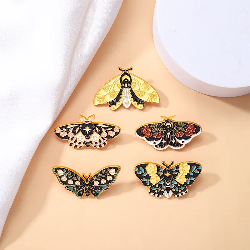 Creative Trendy Cartoon Butterfly Cute Mini Dragonfly Oil Drop Lapel Brooch Badge Pin Denim Bag Gift Men Women Fashion Jewelry