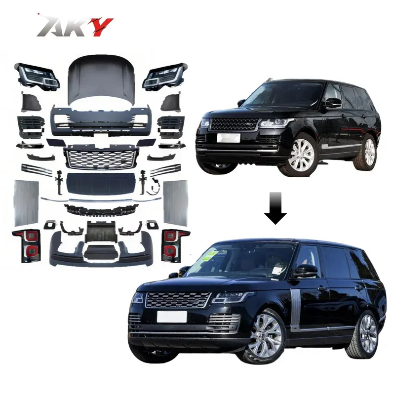 

Модификация автомобильного бампера для Range Rover Vogue Facelift-2018 OE Style, светодиодная решетка фар для SVO L405, обновление до