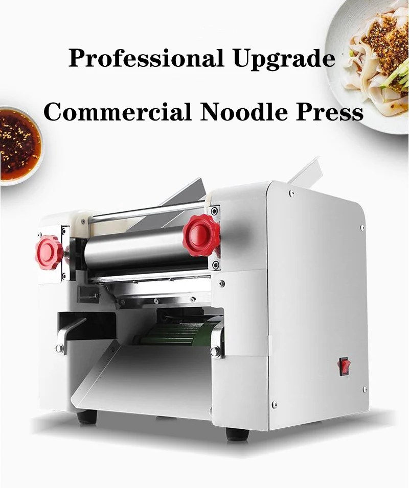 

Stainless Steel Electric Noodle Maker Noodle Press Home Use and Commercial Use Small Automatic Rolling Dough Kneading Machine