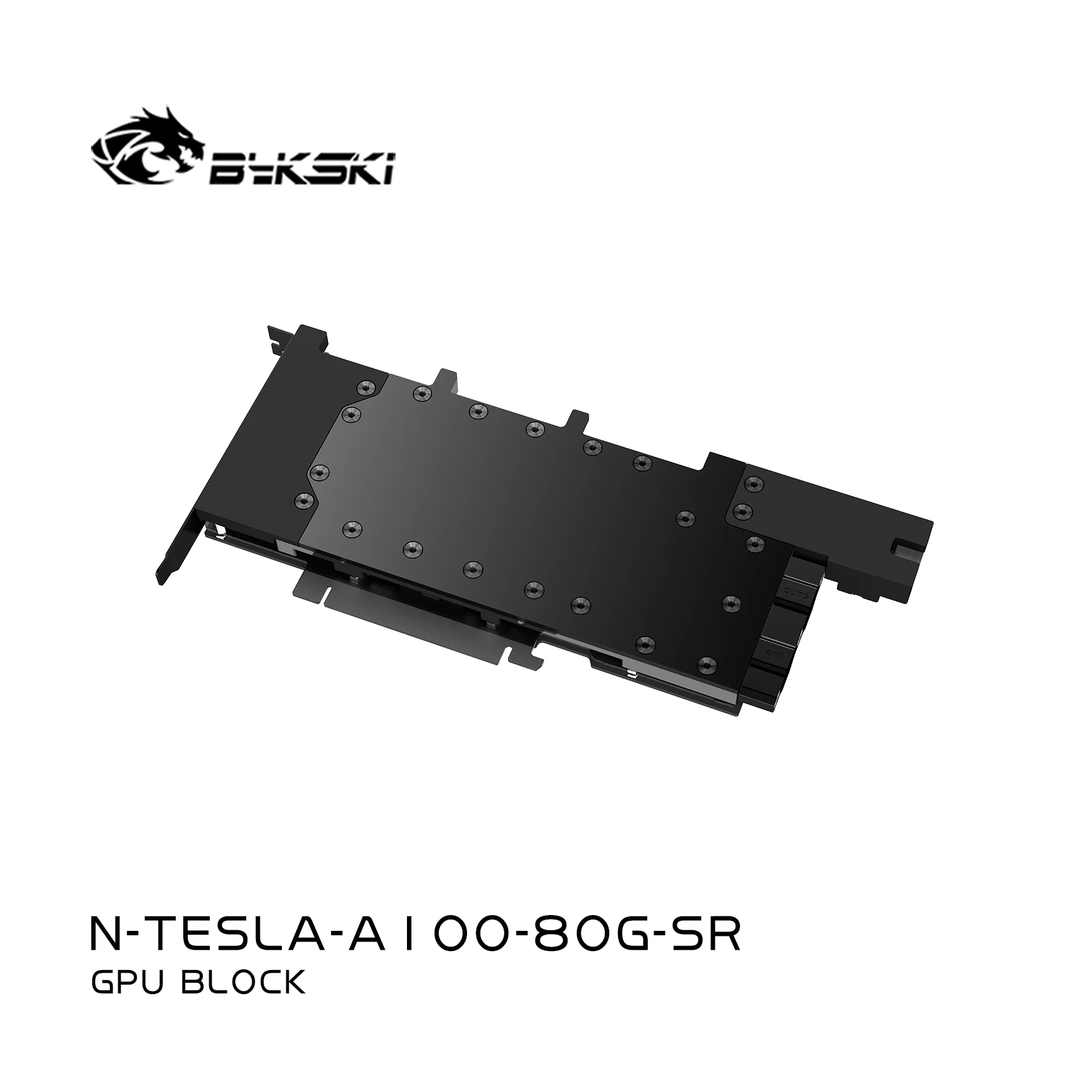 Bykski Water Block Serve For NVIDIA TESLA A100/A800 80GB Graphics Card Cooler,Metal Edition With Backplate,N-TESLA-A100-80G-SR