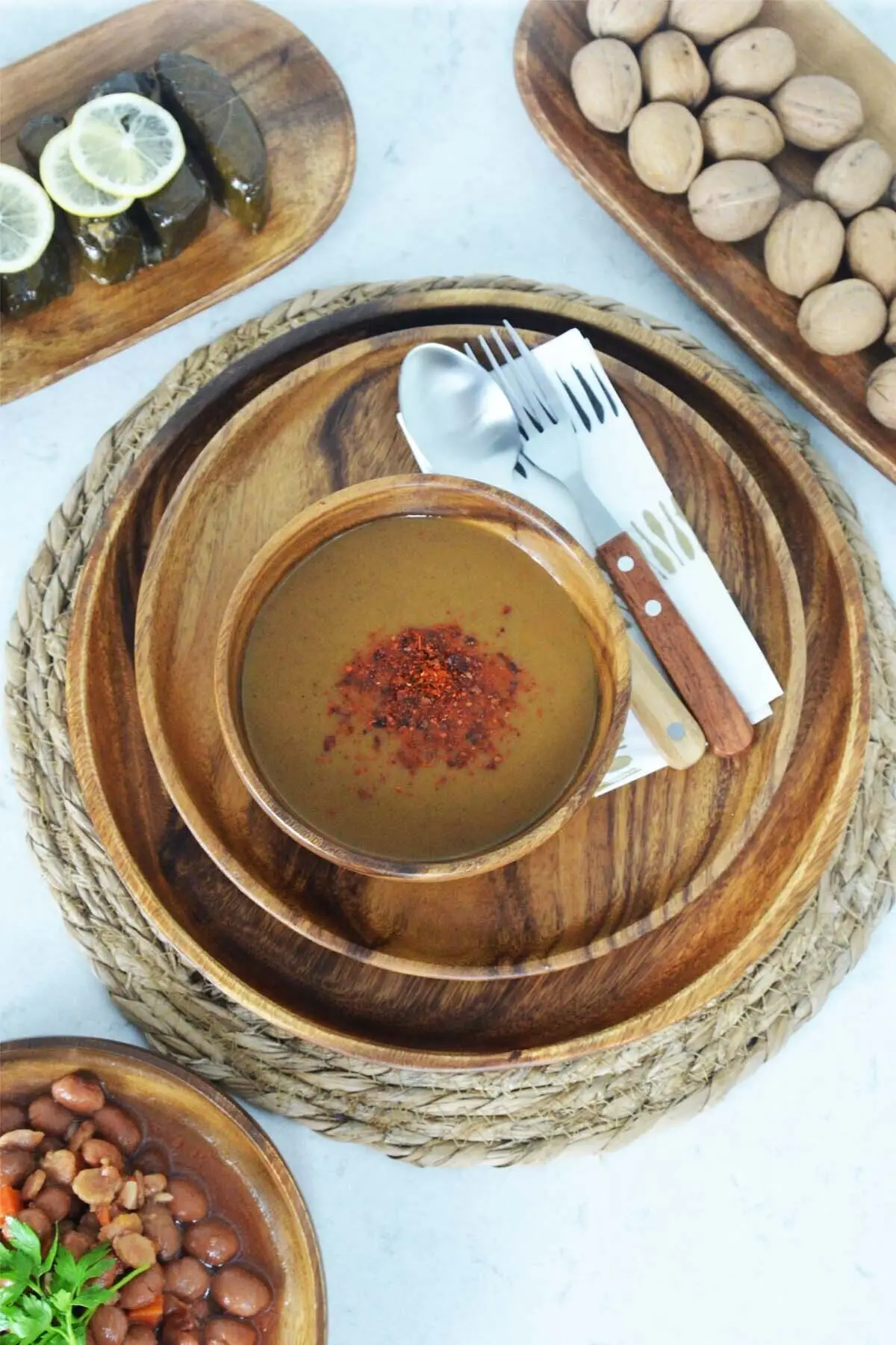 Lia - 12 Piece Set Dinnerware Set tree dinner set