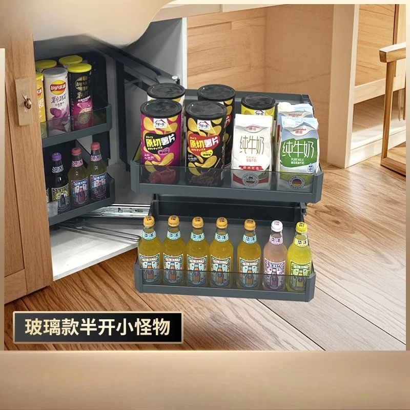 Kitchen cabinets corner basket kitchen fittings blind corner storage basket