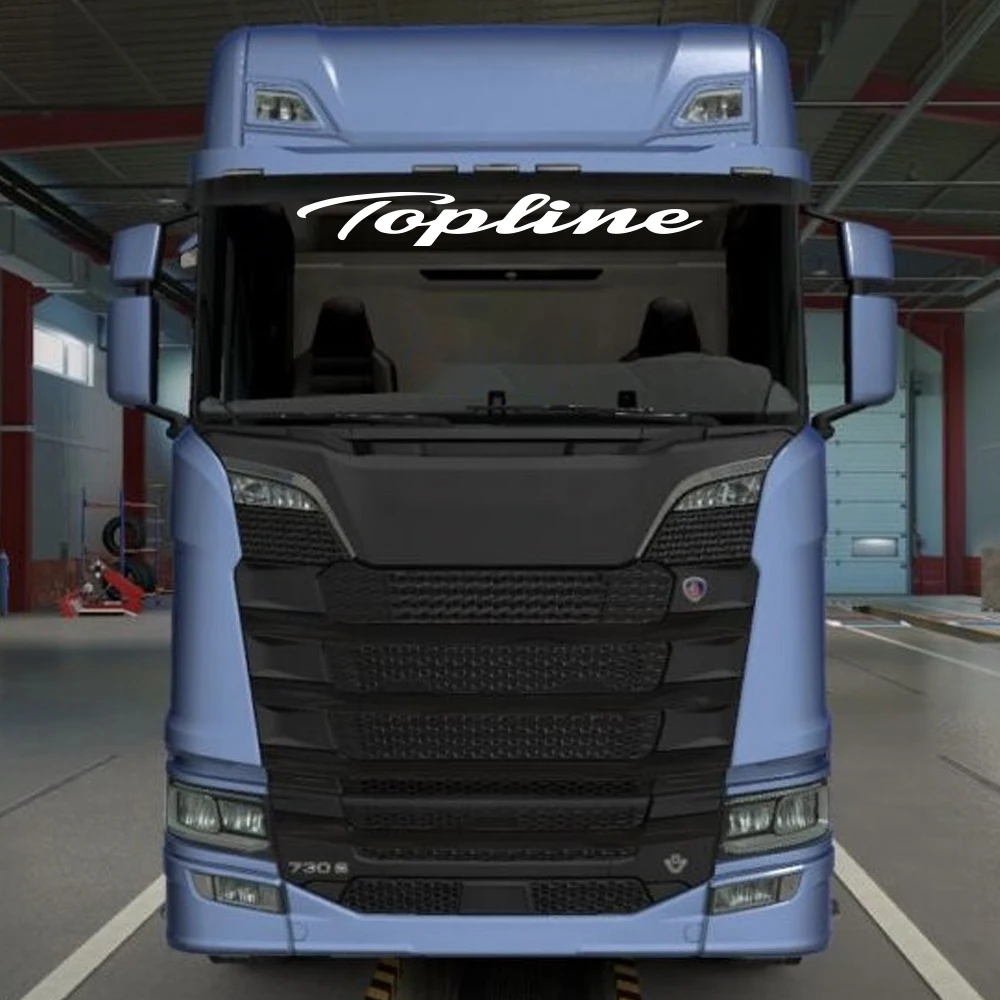 Lowline Topline Highline Truck شاشة الرياح ملصق لوحة ملصق مائي نافذة الكابينة الزجاجية لـ HGV MAN DAF SCANIA