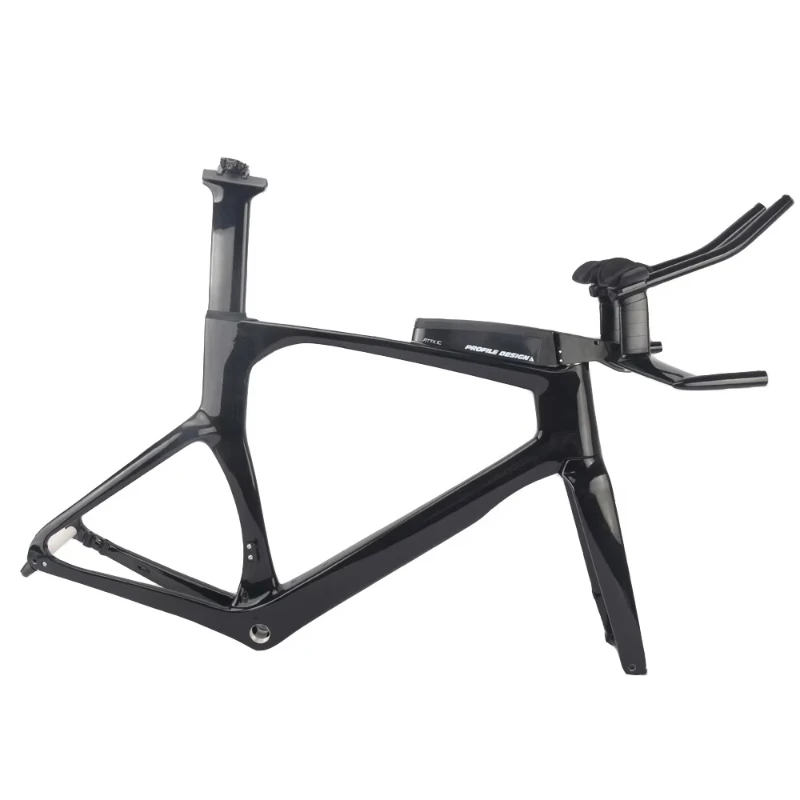 Frame Disc Brake Aero Road Bicycle Carbon Time Trial Bike Triathlon Frameset With Seatpost