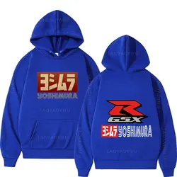 Yoshimura klassische japanische Motorrad Auspuff Thema neu in Hoodies & Sweatshirts Y2k Hoodie Herren Herbst kleidung Hoody Grafik