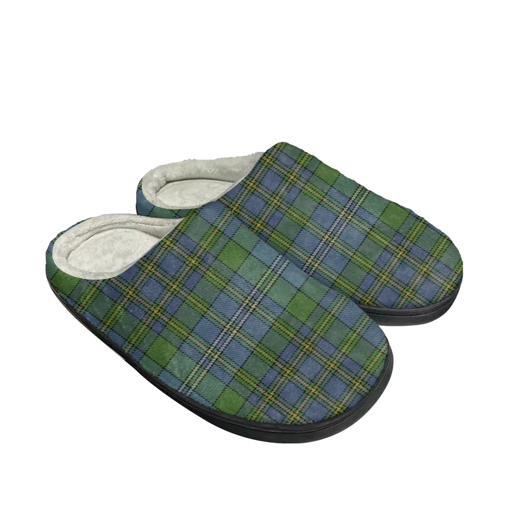 Hot Stewart Tartan Fashion Cotton Custom Slippers Mens Womens Sandals Plush Casual Keep Warm Shoes Thermal Comfortable Slipper