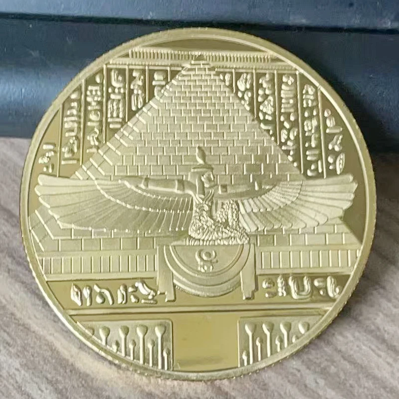 الفرعون المصري القديم عملة تذكارية الكلب رئيس أنوبيس عملة فضية تذكارية عملة الأعمال #3