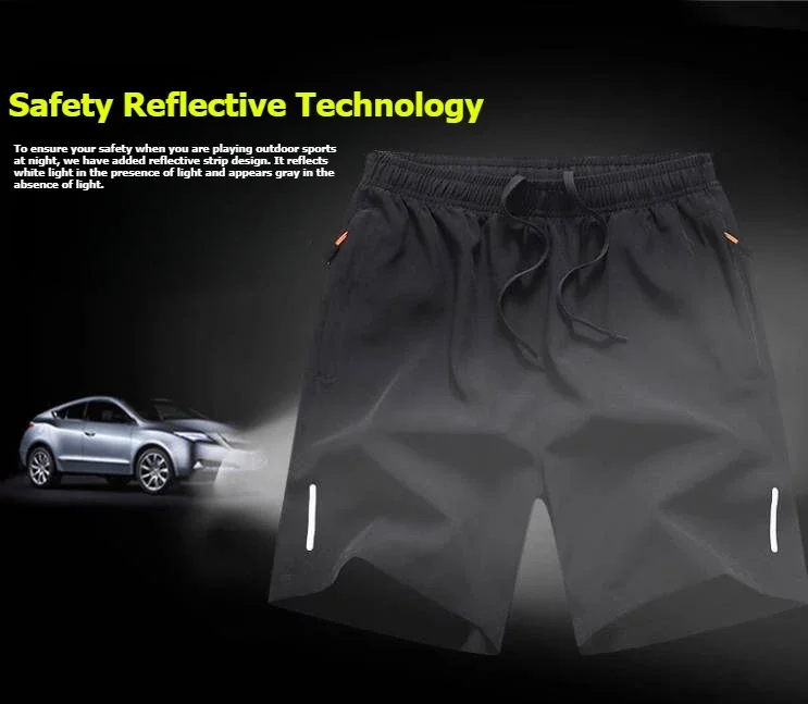 Männer Sport Shorts Sommer Neue Leichte Atmungsaktive Zipper Tasche Training Runing Workout Kurze Hosen Männliche Haut-freundliche Shorts – Detail 4