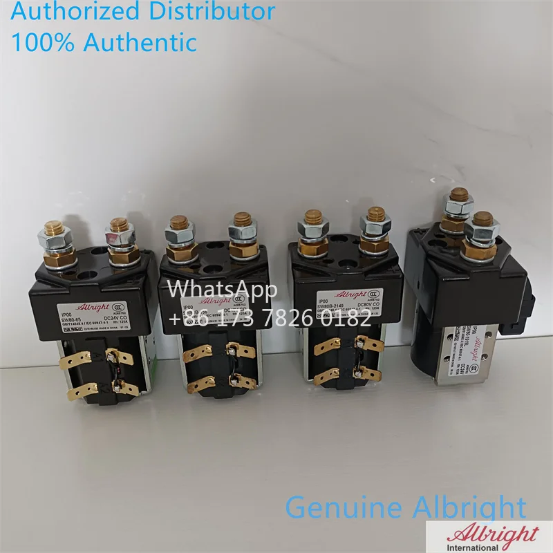 Genuine Albright Contactor SW80 SW80-6 SW80-65 SW80-1919L 24V SW80B-156 48V SW80B-2149 80V Solenoid Relay Switch 24 48 80 Volt