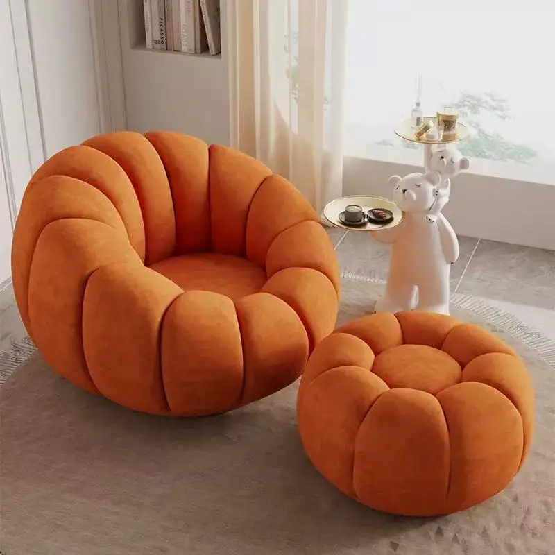 Lazy sofa single and double pumpkin sofa chair sherpa sofa balcony swivel leisure chair reclining and sleeping internet celebrit