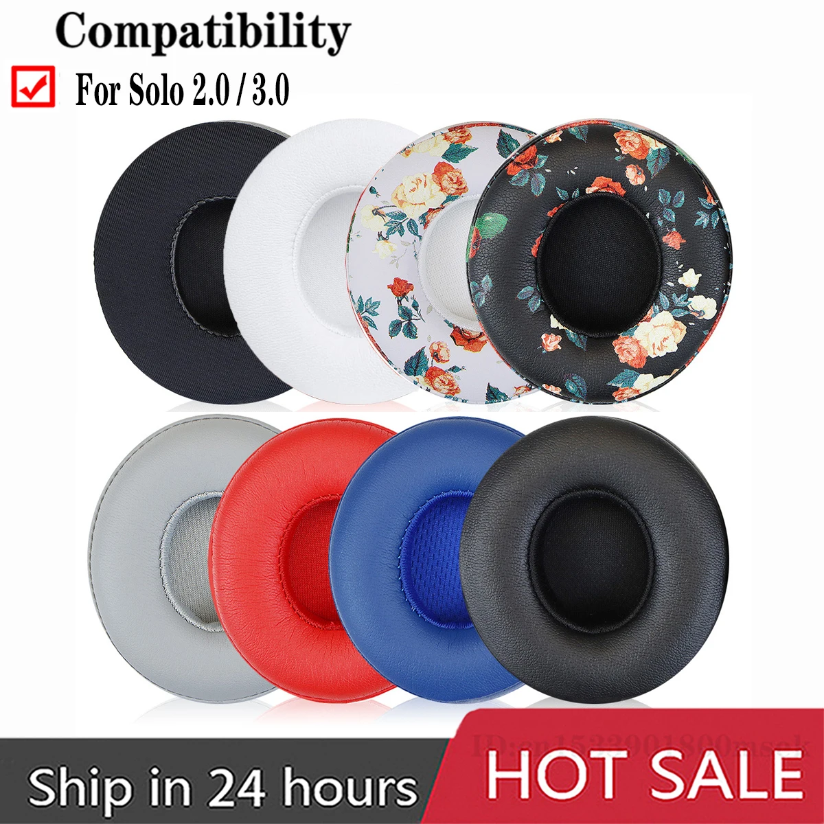 Solo2 Earpads For Beats Solo 2 Solo2 Ear Cushion Solo 3 Solo3 Headphones Ear Pads Ear Cups Replacement Parts Headset Foam Pad