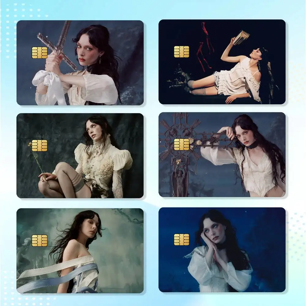 Singer H-Holly H-Humberstone Cruel World Waterproof Card Stickers For Credit Cards Debit Cards And Transit Cards 4pcs