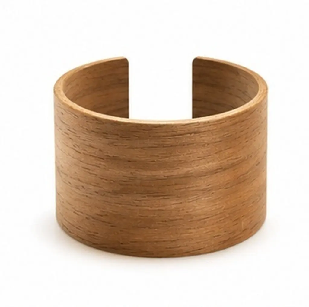 3Pcs Walnut Wood Cup Sleeves for Hot Cold Drinks Reusable Insulated Cover Fits Any Cup Texture Elegant Design