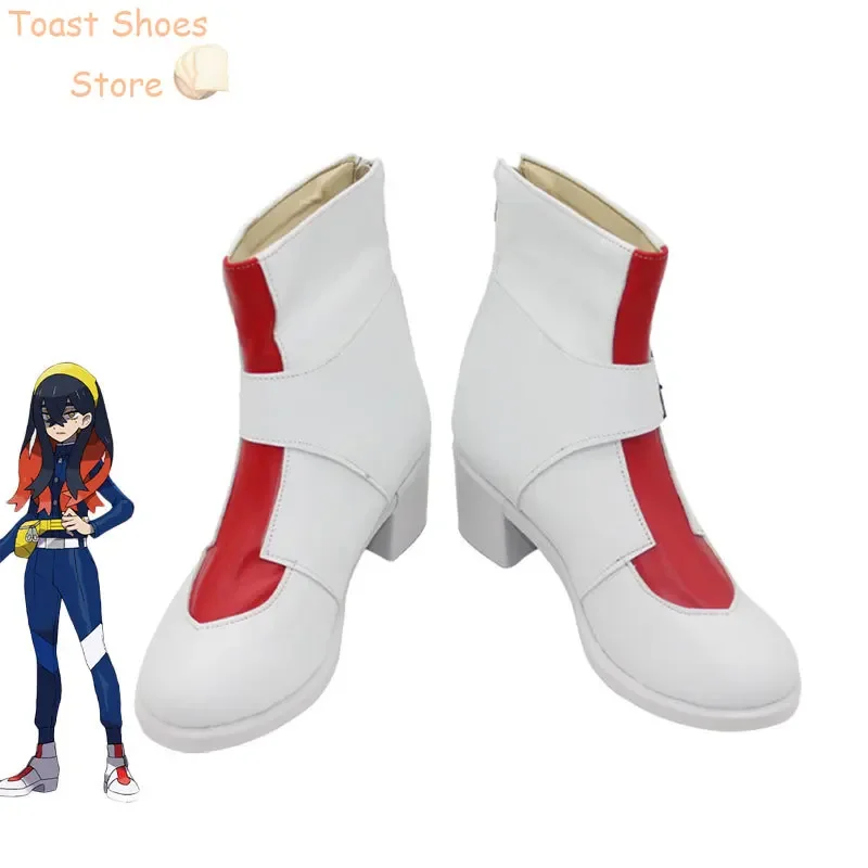 

Carmine Cosplay Shoes Blueberry Academy PU Shoes Halloween Carnival Boots Cosplay Prop Costume Prop