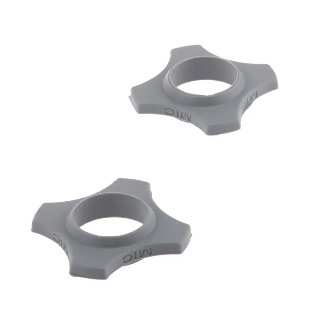 2Pcs Blue/Orange/Gray 4/3 Point Wireless Microphone Protection Ring Mic Slip Holder Roller