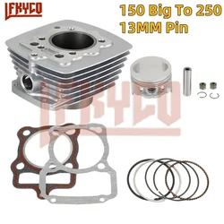 Motorcycle Accessories 65.5mm Engine Parts Cylinder Piston 13mm Pin Kit Motor for CG150 ZJ150 CG 150CC To 250CC Bore Motoblock