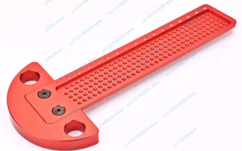 Accessories 1pcs tn-0904 metric 1mm hole spacing, t-shaped t-square aluminum alloy square ruler handmade scriber measuring tool