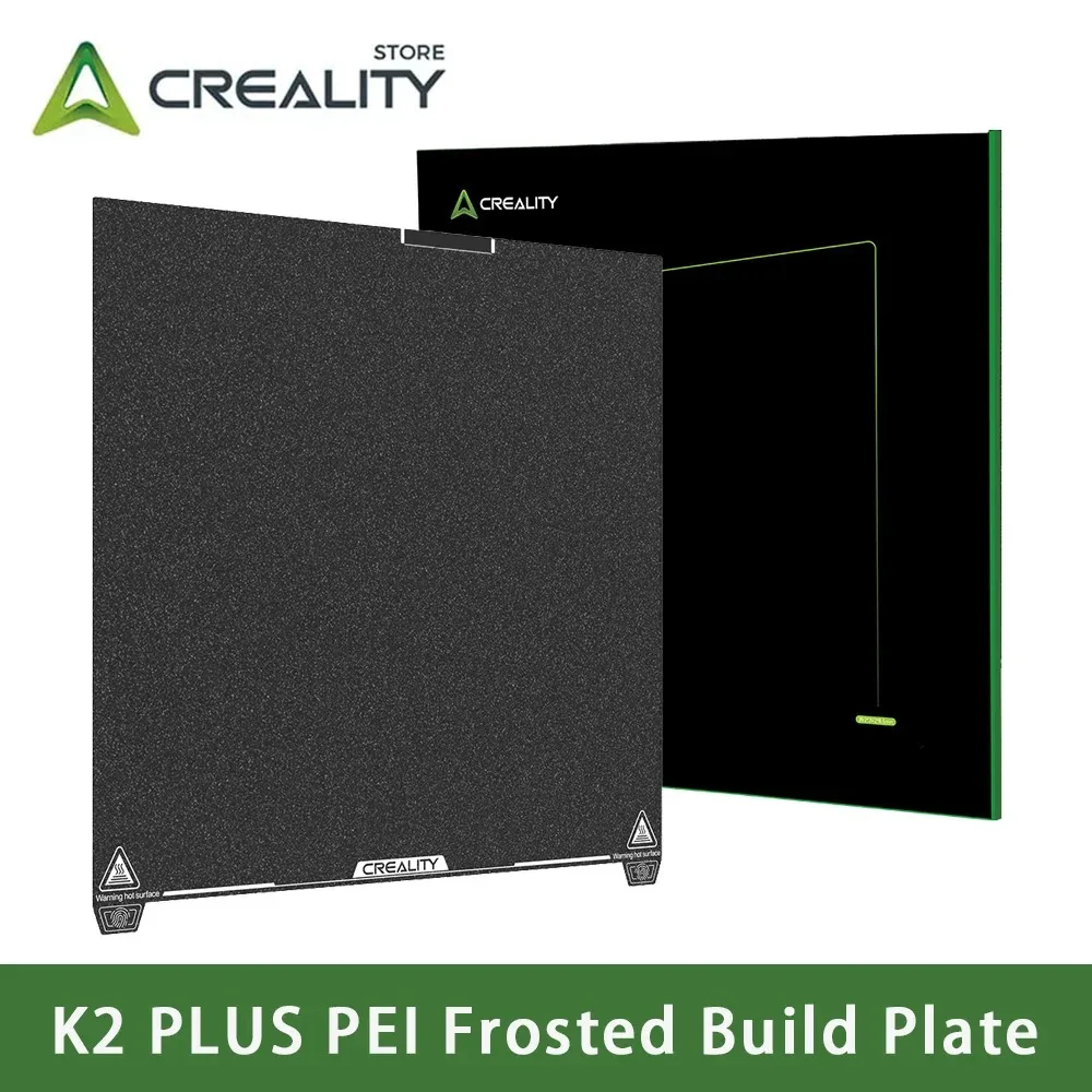 

Creality Official K2 Plus Build Plate Frosted PEI Sheet, 370x370mm Flexible Spring Surface Excellent Heat Resistance Easy Model