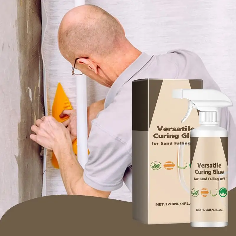 

Sand Fixing Wall Protection Spray 120ml Wall Protection Spray Sand Fixing Agent Wall Glue Multi-use Invisible Waterproofing