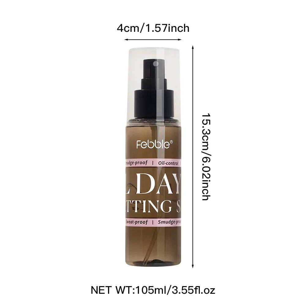 Spray de fijación de maquillaje de larga duración, resistente al agua, a prueba de sudor, Control de aceite, imprimación facial hidratante, fijador de maquillaje hidratante