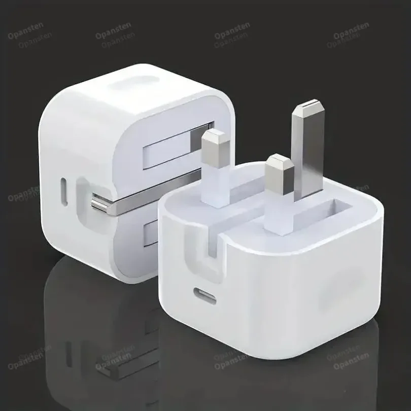 المملكة المتحدة USB C شاحن QC 3.0 شحن سريع PD 25 واط طوي نوع C شحن سريع السفر الجدار شاحن محول الطاقة آيفون 16 15