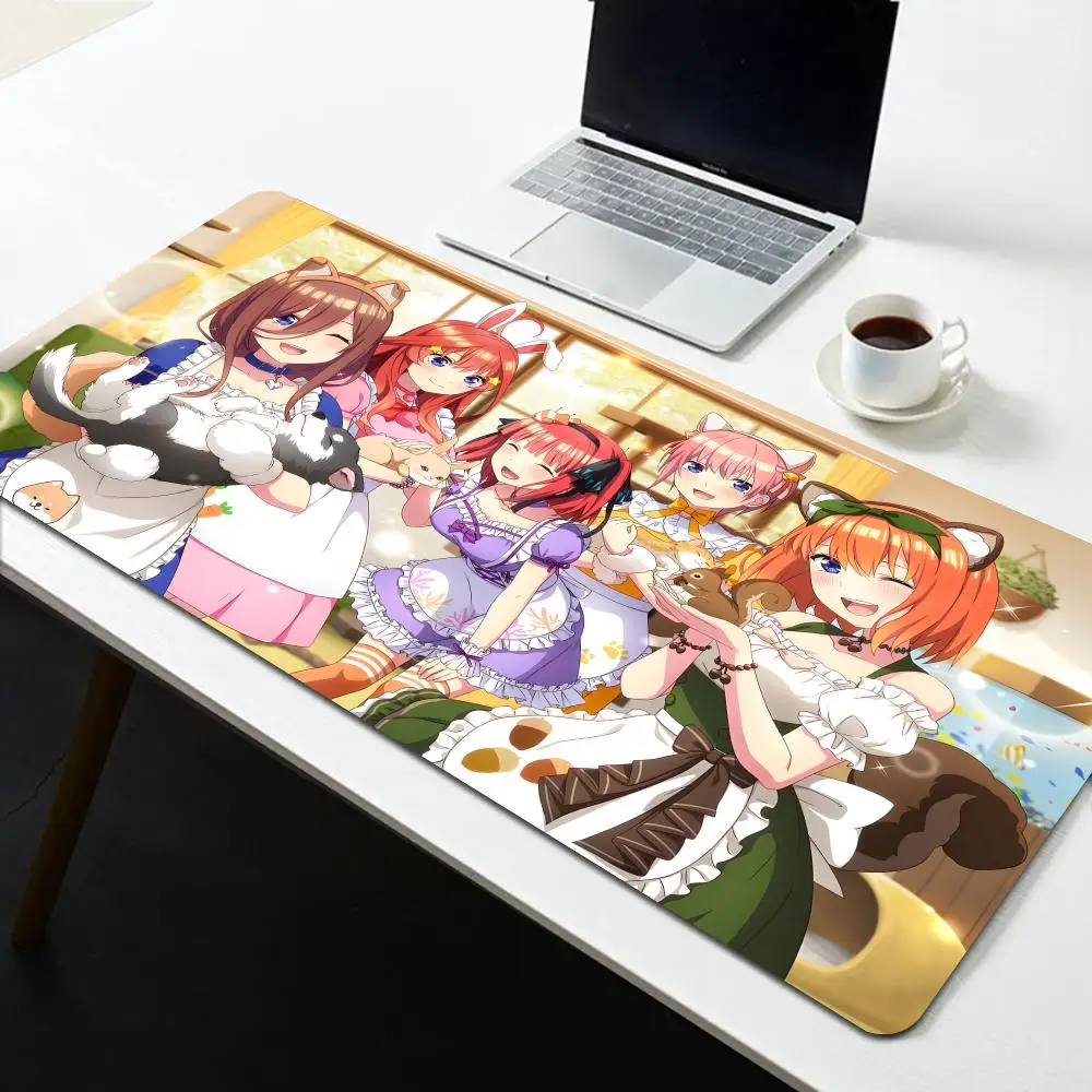 Cartoon Q-Quintessentials Quintuplets  Mouse Pad Professional E-Sports Mouse Pad Fine Surface Gaming Rubber Mouse Pad Smooth Des