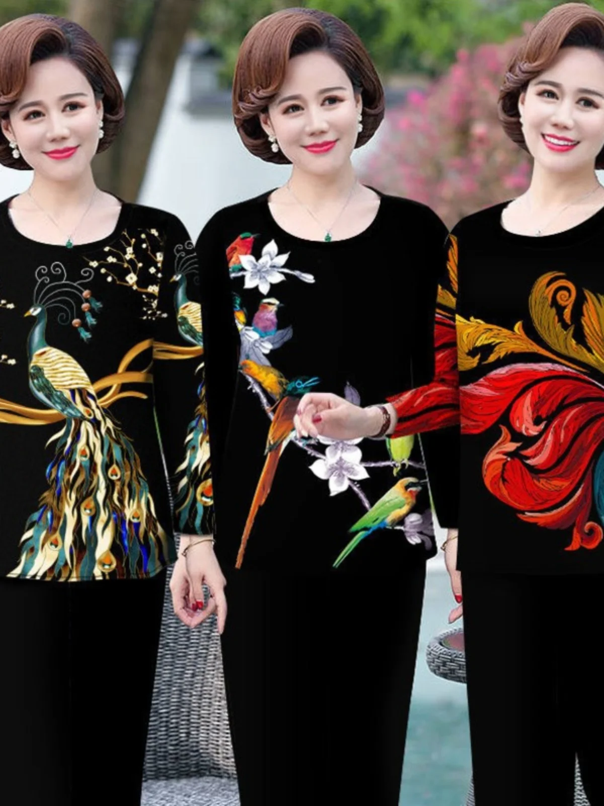 faionable-thin-long-sve-mommy-irt-spring-autumn-ly-andma-sli-print-irt-summer-ear-cover-ele-classy