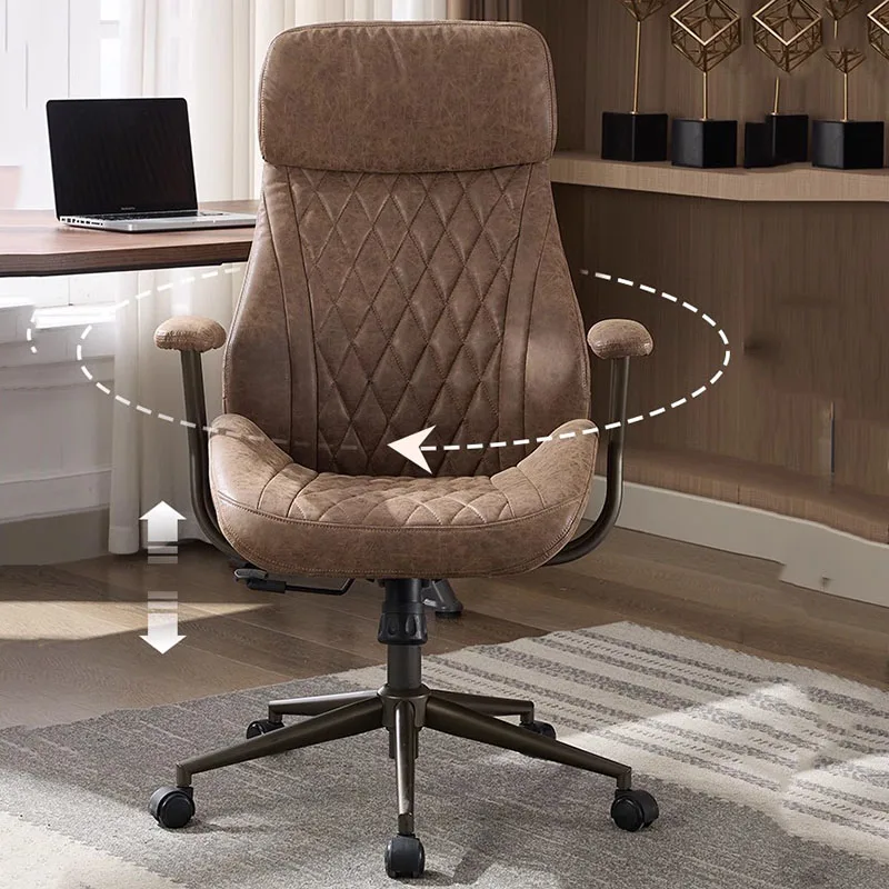 

Office Boss Chair Luxury Modern Computer Single Bedroom Relax Chair Recliner Desk Lounge Silla Oficina Furniture