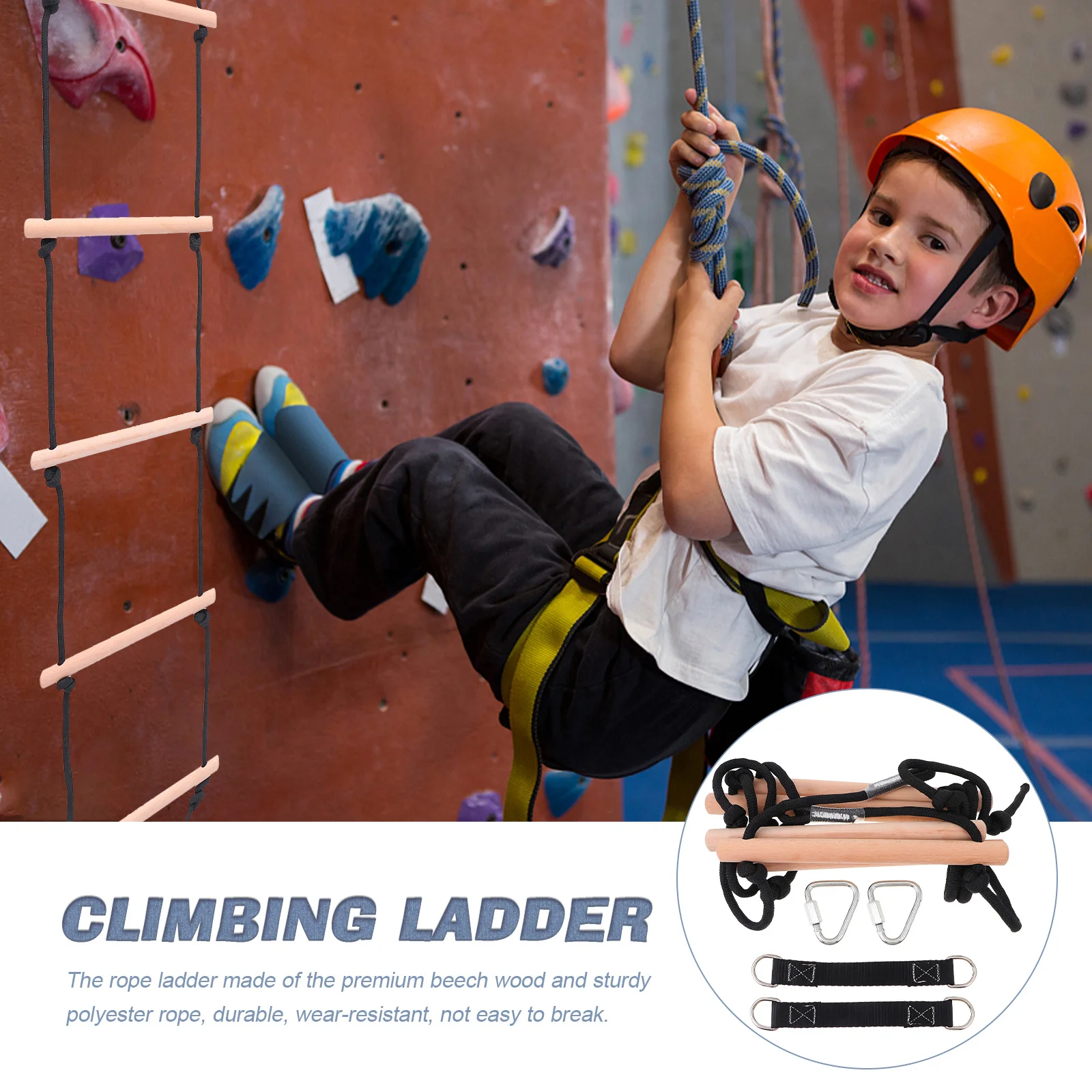 

Durable Ladder Hanging Rope Ladder Recreation Supplies Improve Climbing Interest Strong Grip Not Slippery Suitable
