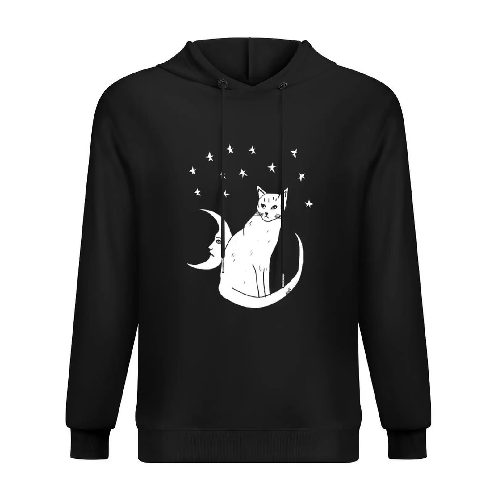 

Толстовка с капюшоном Moon Cat, мужское пальто в японском стиле, корейская осенняя одежда, осенние новинки, осенняя толстовка с капюшоном