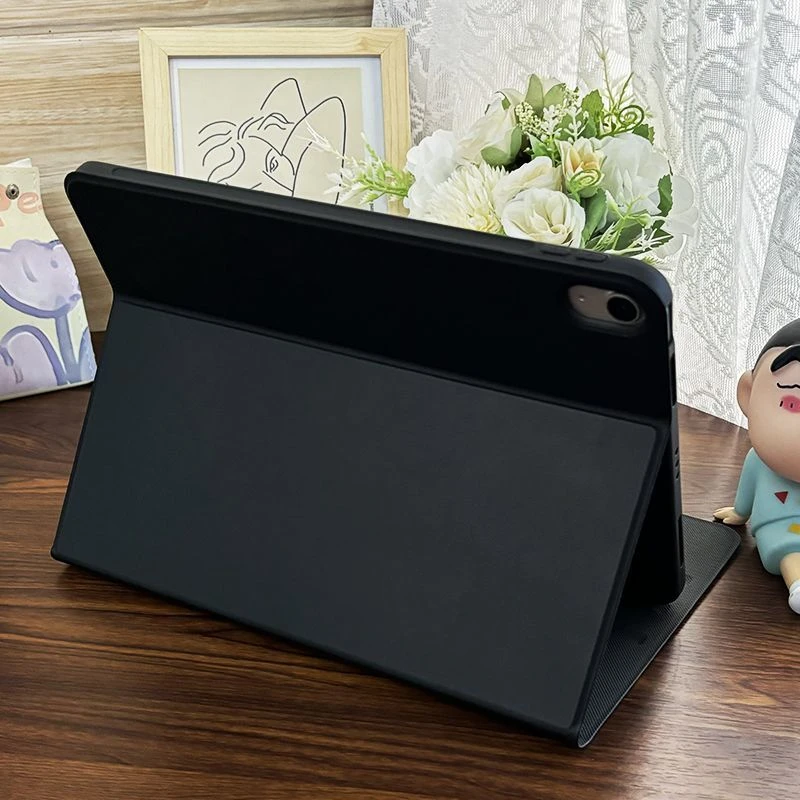 Solid Color Classic Black Tablet Case For iPad Pro 11 12.9 13 A16 M2 M4 M3 M5 Shell 10.2 5/6/7/8/9/10/11th Mini Air 3 4 5 Cover